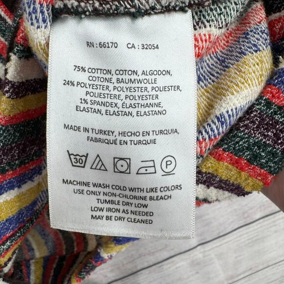 Anthropologie Akemi + Kin Mansoura Striped Wrap Jacket Womens XS Multicolor - Picture 10 of 12